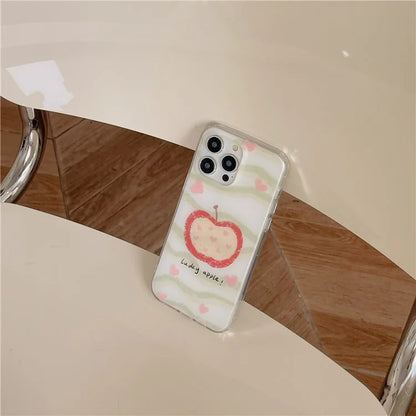 For iPhone 13 Pro Case Dual Layer IMD Lovely Pattern Design TPU Protective Phone Cover