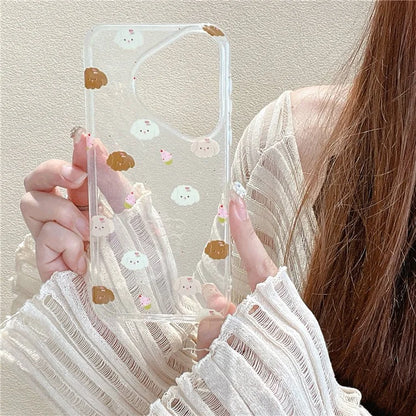 For Huawei Pura 70 Case IMD Animal Pattern Glitter TPU Phone Cover