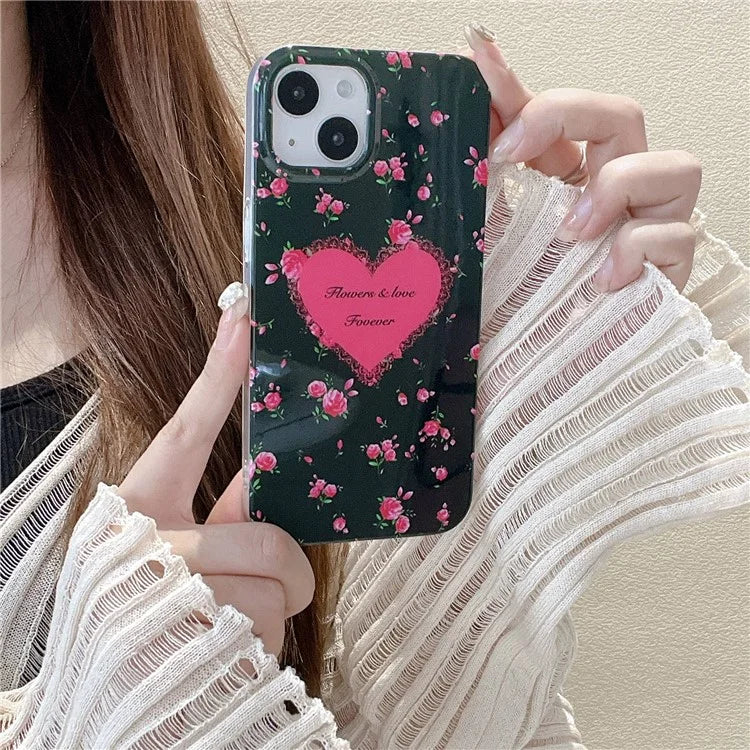 For iPhone 14 Shockproof Case IMD Pattern Soft TPU Phone Cover
