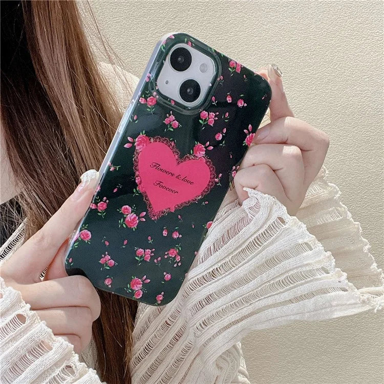 For iPhone 14 Shockproof Case IMD Pattern Soft TPU Phone Cover