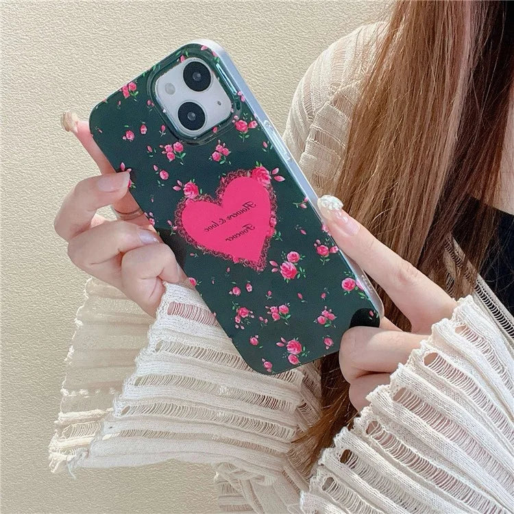 For iPhone 14 Shockproof Case IMD Pattern Soft TPU Phone Cover