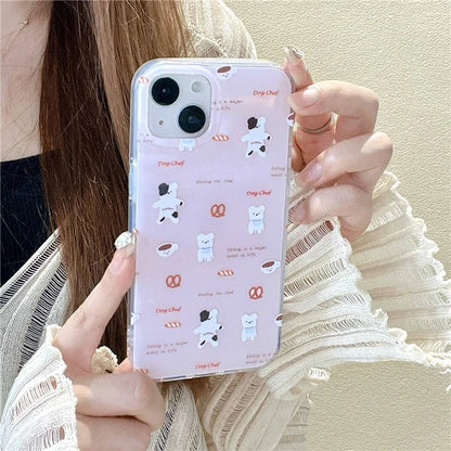 For iPhone 14 Shockproof Case IMD Pattern Soft TPU Phone Cover