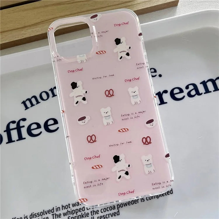 For iPhone 14 Shockproof Case IMD Pattern Soft TPU Phone Cover