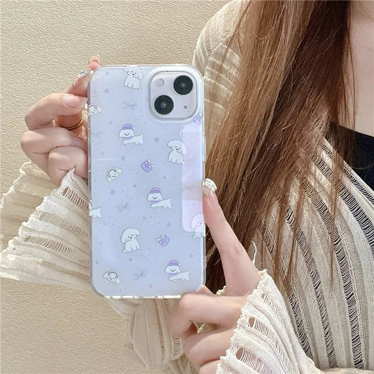 For iPhone 14 Shockproof Case IMD Pattern Soft TPU Phone Cover