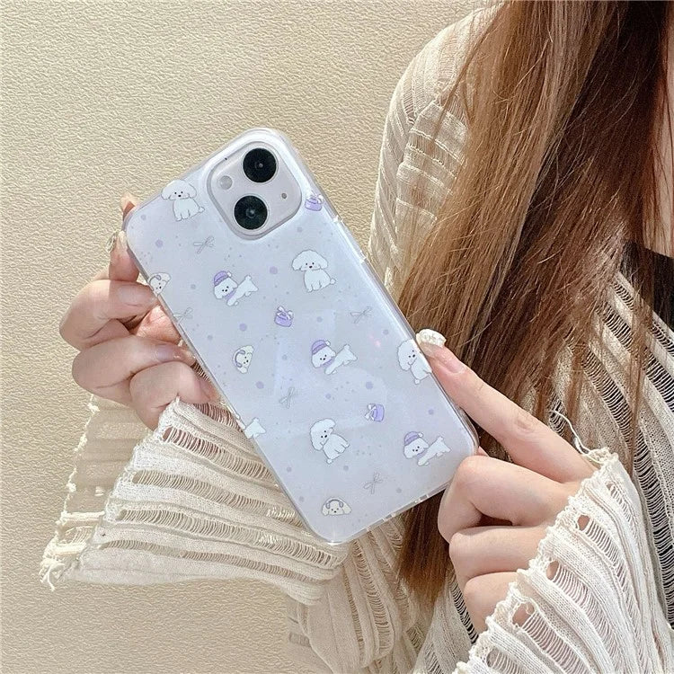 For iPhone 14 Shockproof Case IMD Pattern Soft TPU Phone Cover