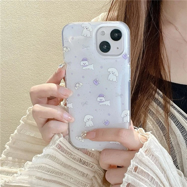 For iPhone 14 Shockproof Case IMD Pattern Soft TPU Phone Cover