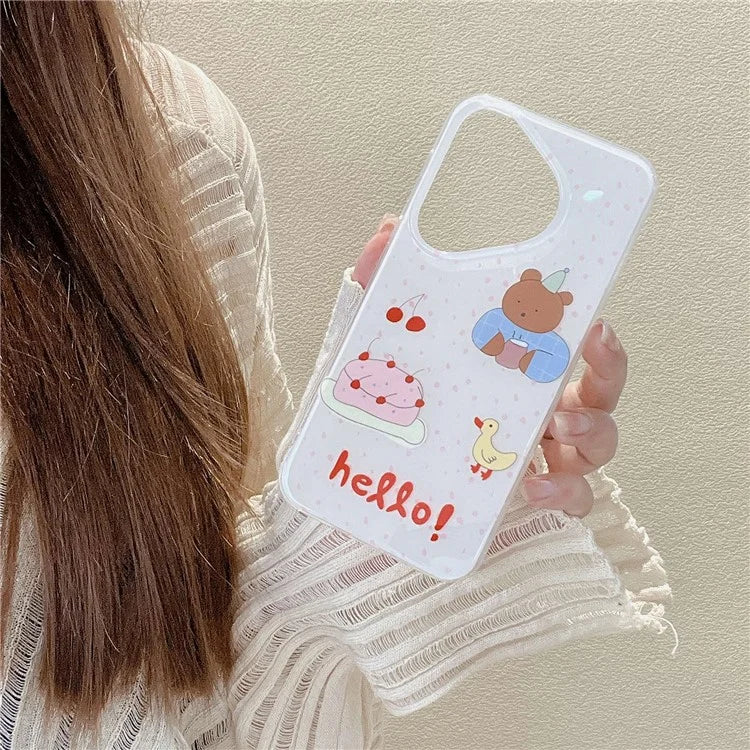 For Huawei Pura 70 Case Pattern IMD Soft TPU Shockproof Phone Cover