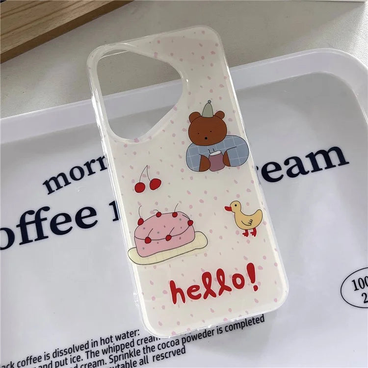 For Huawei Pura 70 Case Pattern IMD Soft TPU Shockproof Phone Cover