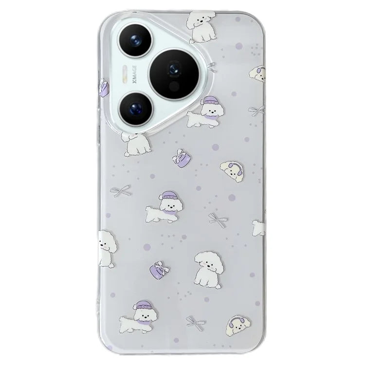 For Huawei Pura 70 Case Pattern IMD Soft TPU Shockproof Phone Cover