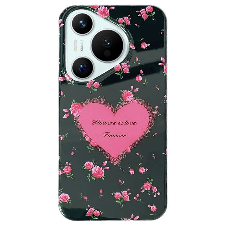 For Huawei Pura 70 Case Pattern IMD Soft TPU Shockproof Phone Cover