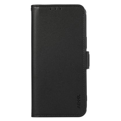 ABEEL For iPhone 16 Pro Leather Case RFID Blocking Phone Cover with Dual Magnetic Clasps