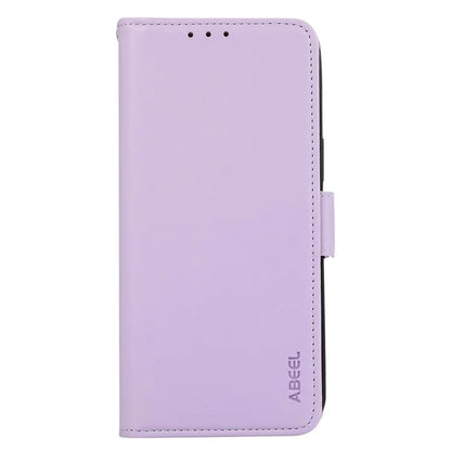 ABEEL For iPhone 16 Pro Max Leather Case RFID Blocking Wallet Stand Phone Cover
