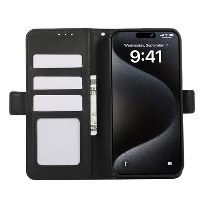 ABEEL For iPhone 16 Plus Case Leather Phone Cover with RFID Blocking Wallet