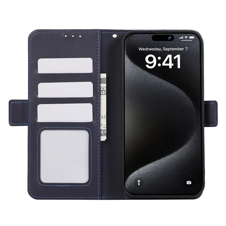 ABEEL For iPhone 16 Plus Case Leather Phone Cover with RFID Blocking Wallet