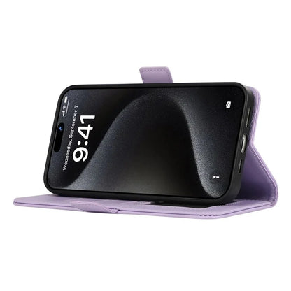 ABEEL For iPhone 16 Plus Case Leather Phone Cover with RFID Blocking Wallet