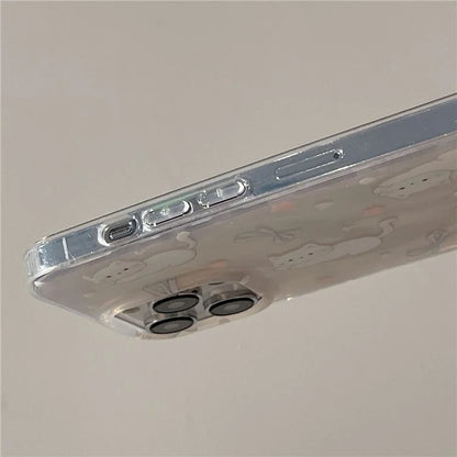 For iPhone 15 Pro Protective Cover IMD Pattern TPU Phone Case with Chain Strap
