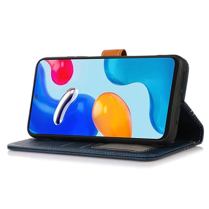 For iPhone 16 Pro Max Case Leather Wallet Stand Calf Texture Phone Protective Cover