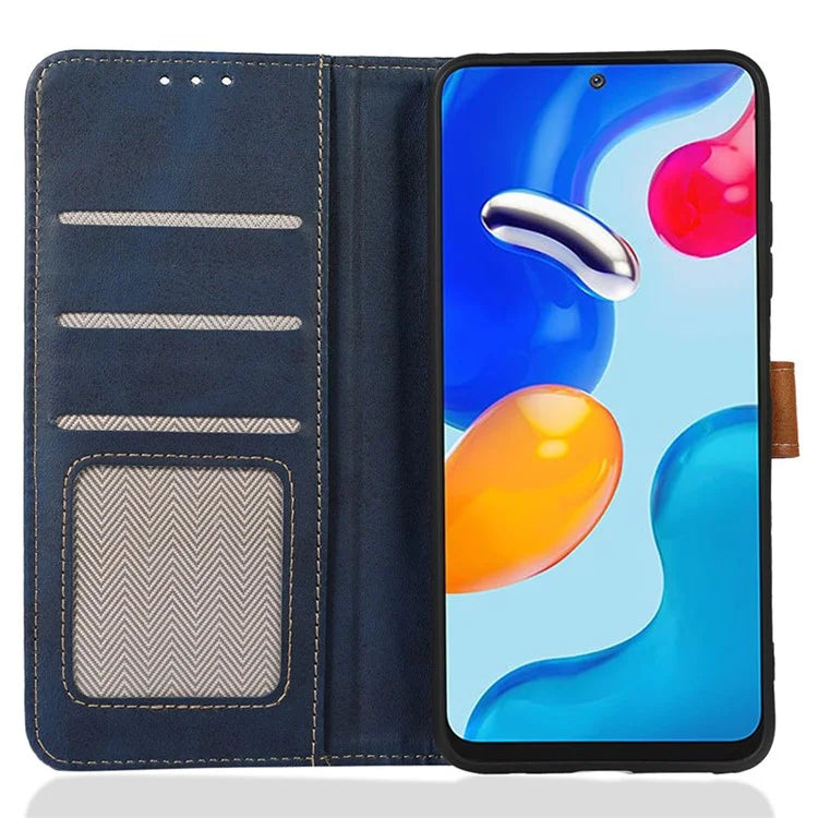 For iPhone 16 Pro Max Case Leather Wallet Stand Calf Texture Phone Protective Cover