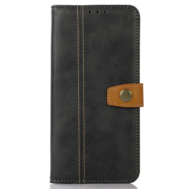 For iPhone 16 Pro Max Case Leather Wallet Stand Calf Texture Phone Protective Cover