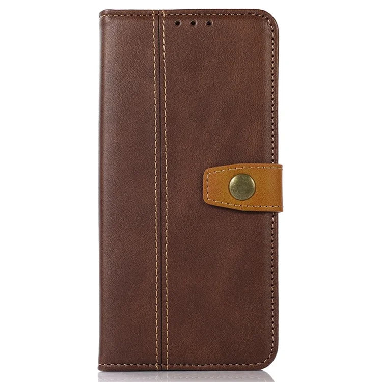 For iPhone 16 Pro Max Case Leather Wallet Stand Calf Texture Phone Protective Cover