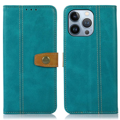 For iPhone 16 Pro Max Case Leather Wallet Stand Calf Texture Phone Protective Cover
