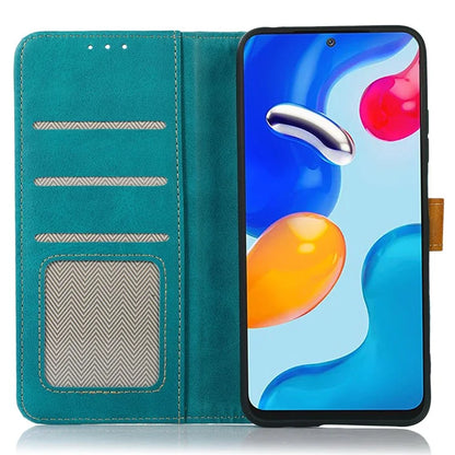 For iPhone 16 Pro Max Case Leather Wallet Stand Calf Texture Phone Protective Cover