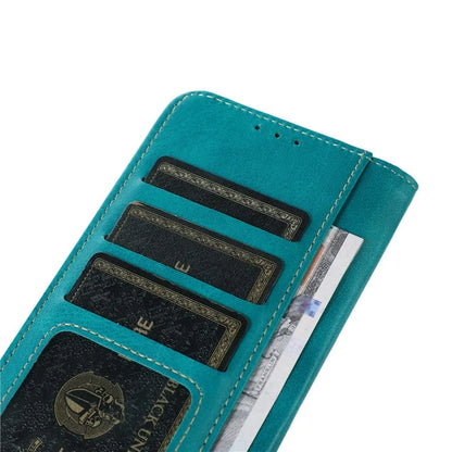 For iPhone 16 Pro Max Case Leather Wallet Stand Calf Texture Phone Protective Cover