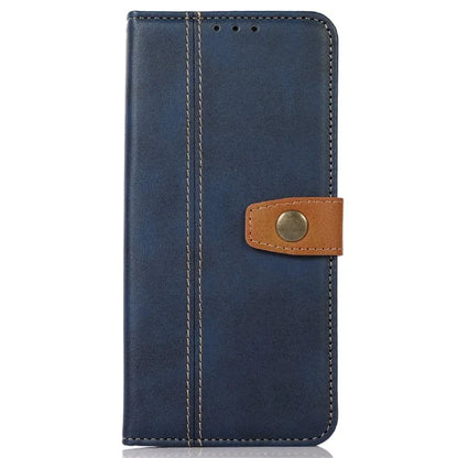 For iPhone 16 Pro Case Leather Wallet Stand Phone Cover Calf Texture Phone Shell