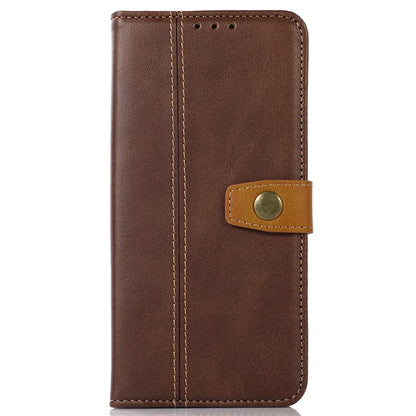For iPhone 16 Pro Case Leather Wallet Stand Phone Cover Calf Texture Phone Shell
