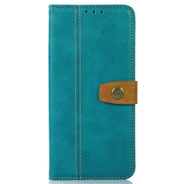 For iPhone 16 Pro Case Leather Wallet Stand Phone Cover Calf Texture Phone Shell