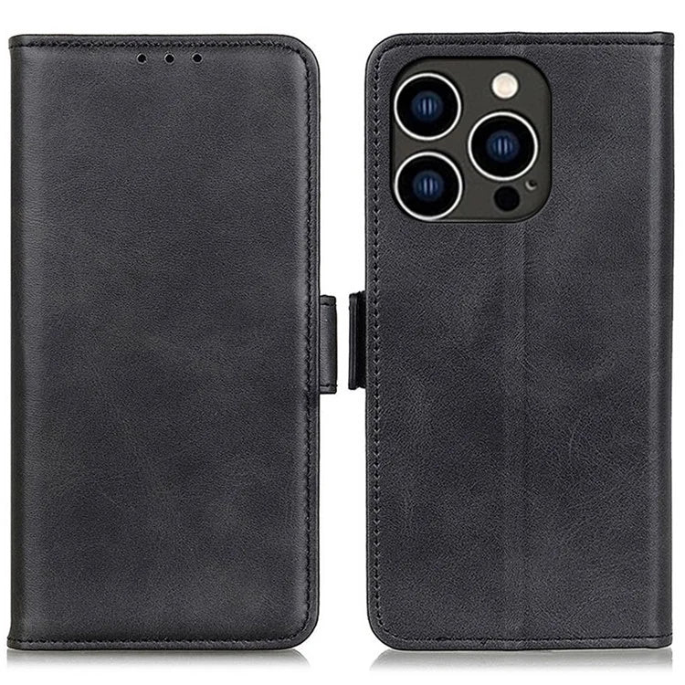 For iPhone 16 Pro Max Case Side Magnetic Clasp PU Leather Wallet Phone Cover