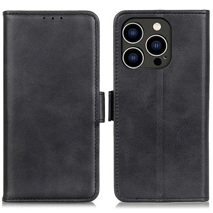 For iPhone 16 Pro Max Case Side Magnetic Clasp PU Leather Wallet Phone Cover