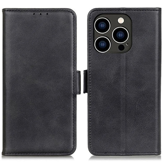 For iPhone 16 Pro Max Case Side Magnetic Clasp PU Leather Wallet Phone Cover