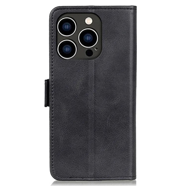 For iPhone 16 Pro Max Case Side Magnetic Clasp PU Leather Wallet Phone Cover