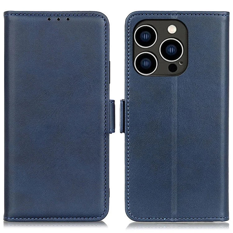 For iPhone 16 Pro Max Case Side Magnetic Clasp PU Leather Wallet Phone Cover