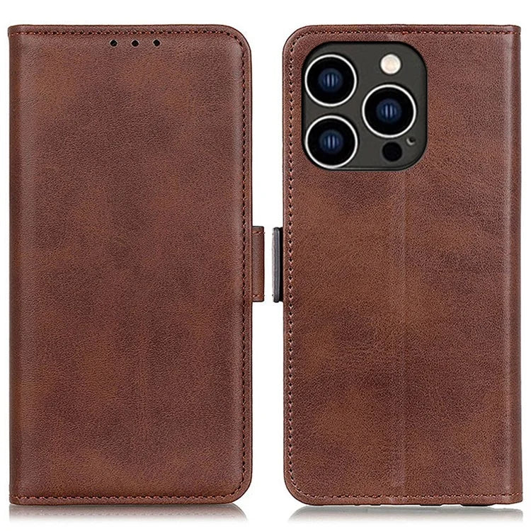 For iPhone 16 Pro Max Case Side Magnetic Clasp PU Leather Wallet Phone Cover