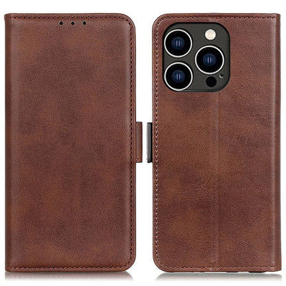 For iPhone 16 Pro Max Case Side Magnetic Clasp PU Leather Wallet Phone Cover