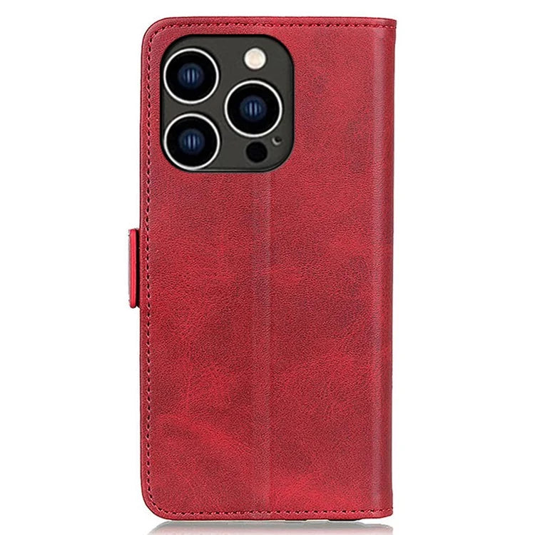 For iPhone 16 Pro Max Case Side Magnetic Clasp PU Leather Wallet Phone Cover