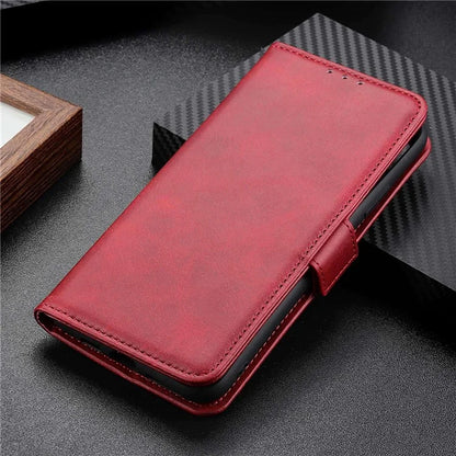 For iPhone 16 Pro Max Case Side Magnetic Clasp PU Leather Wallet Phone Cover