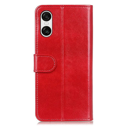 For Sony Xperia 10 VI Case Flip PU Leather Crazy Horse Texture Phone Cover