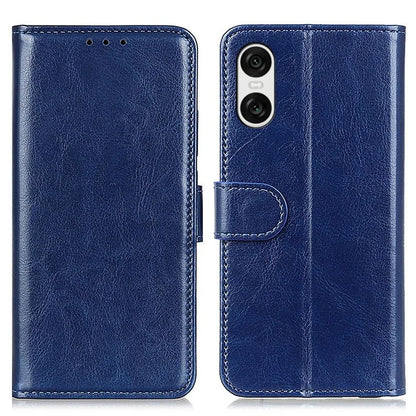 For Sony Xperia 10 VI Case Flip PU Leather Crazy Horse Texture Phone Cover
