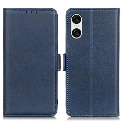 For Sony Xperia 10 VI Case PU Leather Wallet Phone Cover Cowhide Texture