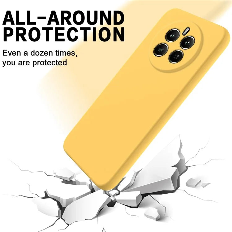For Realme P1 Pro 5G Case Liquid Silicone Mobile Phone Cover with Hand Strap