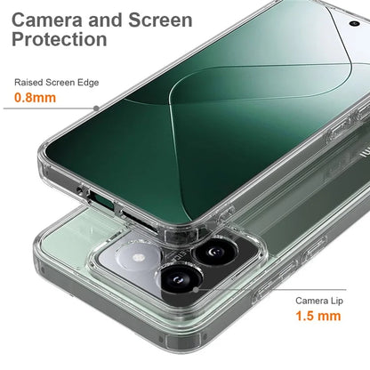 For Xiaomi 14 Case TPU+Acrylic Anti-Scratch Transaprent Protective Phone Cover