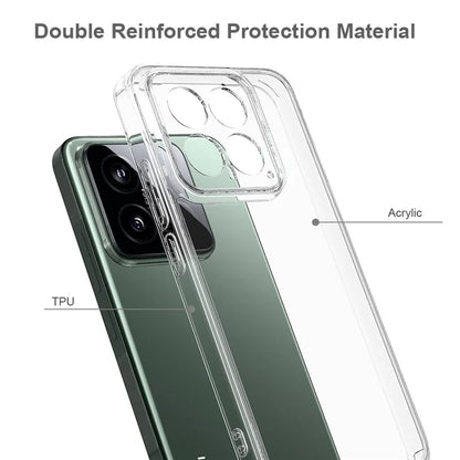 For Xiaomi 14 Case TPU+Acrylic Anti-Scratch Transaprent Protective Phone Cover