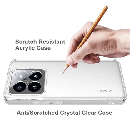 For Xiaomi 14 Pro Case TPU+Acrylic Scratch-proof Clear Mobile Phone Cover