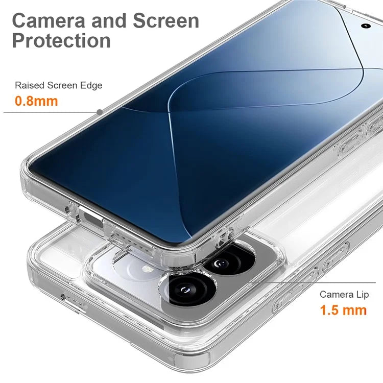 For Xiaomi 14 Pro Case TPU+Acrylic Scratch-proof Clear Mobile Phone Cover