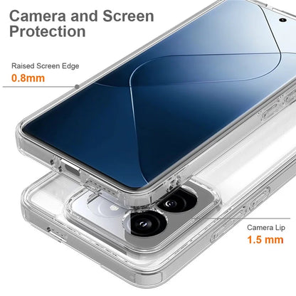For Xiaomi 14 Pro Case TPU+Acrylic Scratch-proof Clear Mobile Phone Cover