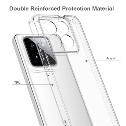 For Xiaomi 14 Pro Case TPU+Acrylic Scratch-proof Clear Mobile Phone Cover
