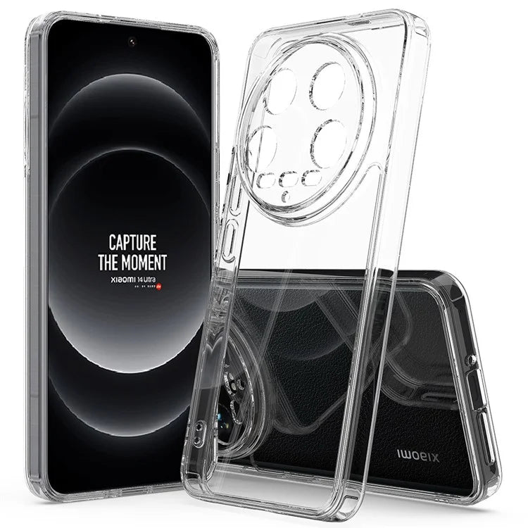 For Xiaomi 14 Ultra Case Anti-scratch TPU+Acrylic Transparent Phone Cover